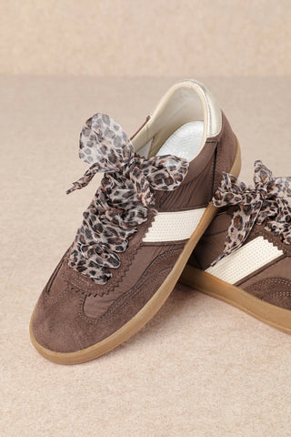 Coffee Leopard Sneaker - Dixie