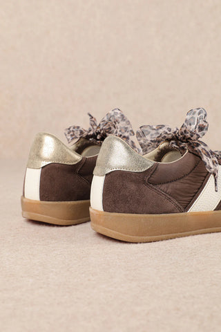 Coffee Leopard Sneaker - Dixie