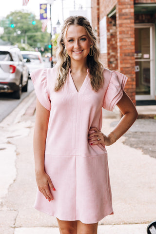 Right Timing Mini Dress in Pink