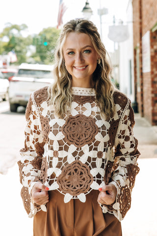 Cafe Cutie Crochet Top