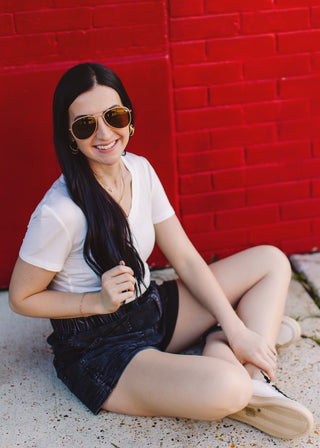 Tour The Town Cargo Shorts in Black