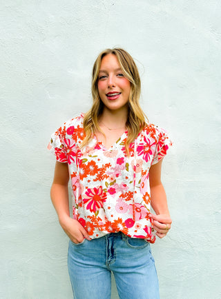 Sweet Charmer Floral Blouse