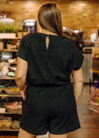 Casually Comfy Romper in Black