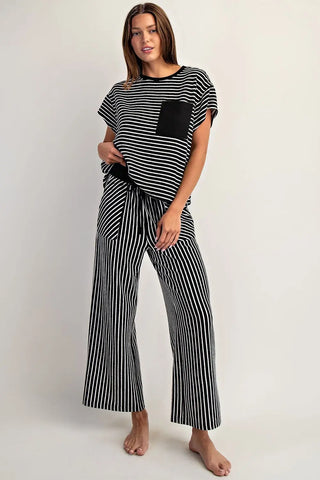 Contrast Stripe Top
