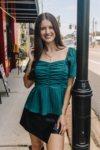 Made With Love Blouse in Teal