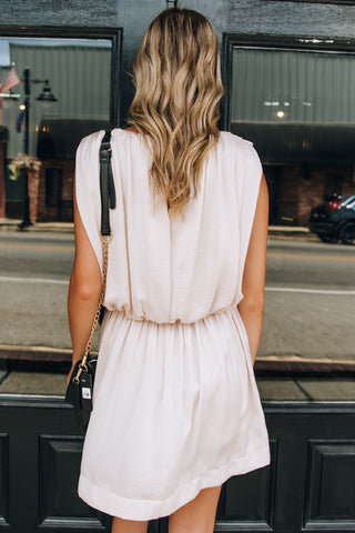 Gorgeous Melody Mini Dress in Pearl