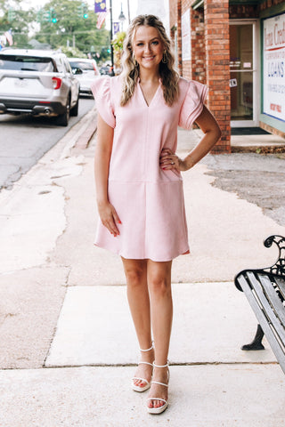 Right Timing Mini Dress in Pink