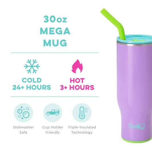 Swig Ultra Violet Mega Mug in 30oz