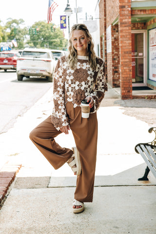 Cafe Cutie Crochet Top