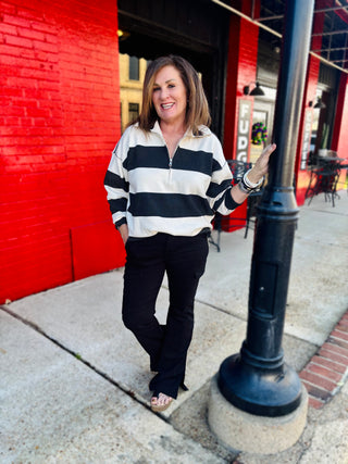 Charcoal Stripe Sweater