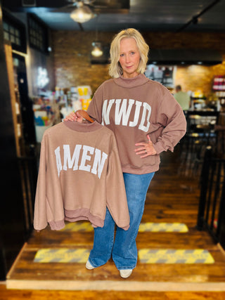 WWJD/AMEN Reversible Sweatshirt