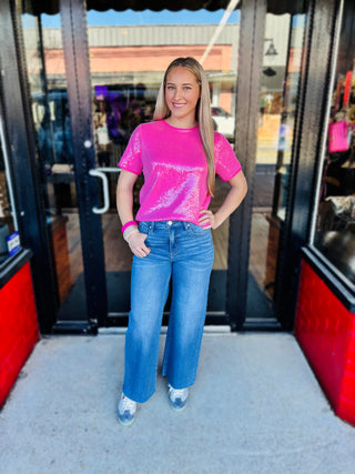 Bubble Gum Sparkle Sweater