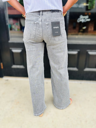Vintage Wash Grey Stretch Jean