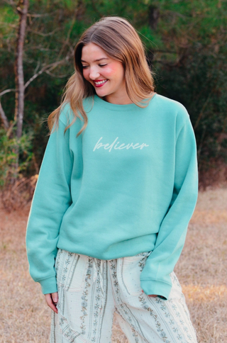 Faith Teal Sweatshirt