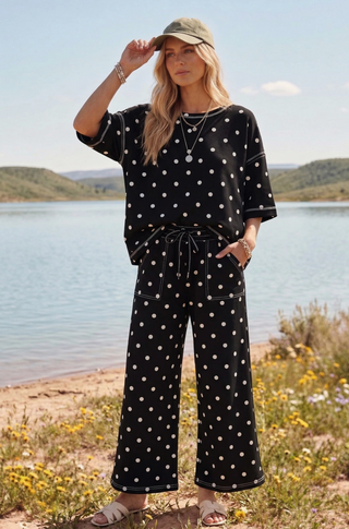 Black + White Polka Dot Set - S+S